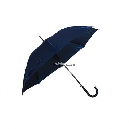 LLS Polyester Solid Fabric Crook Handle Umbrella (24 inch)